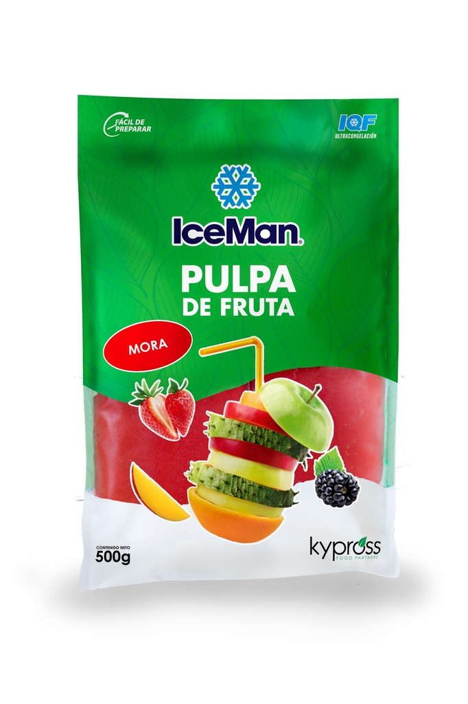 IceMan Pulpa de Mora - 500 gramos (2X250gramos)