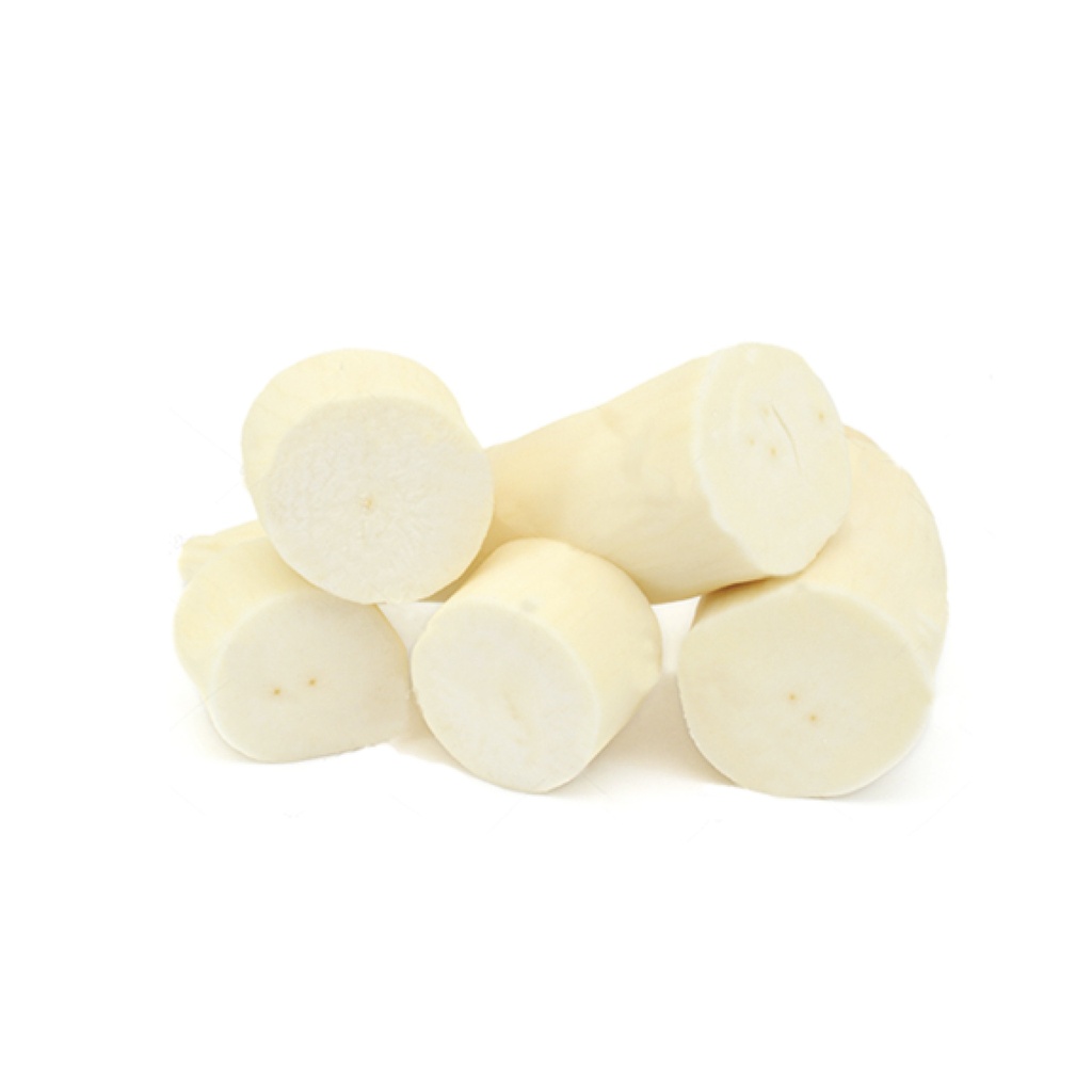 Yuca pelada y desvenada