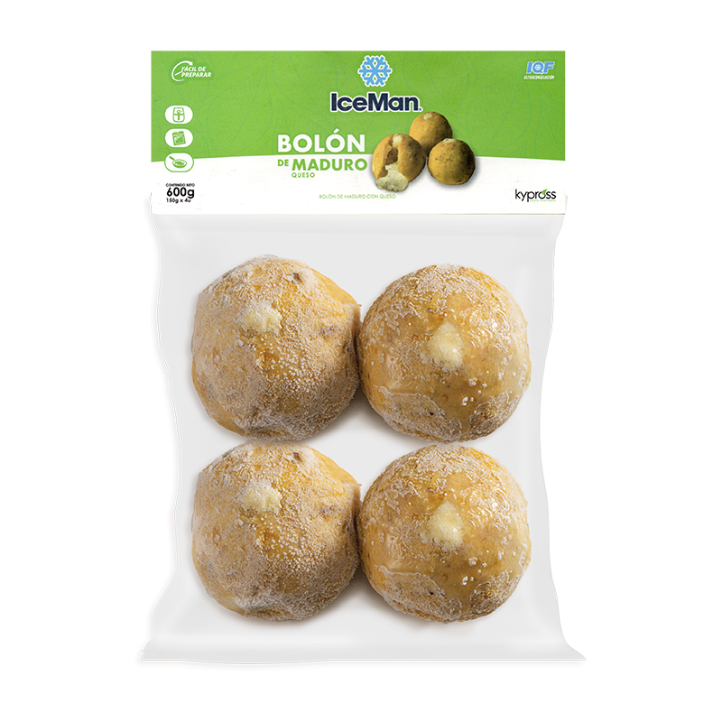 IceMan Bolón de Maduro Queso - 600 gramos (4 X 150gramos)